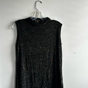 Black Patterned Women’s Top